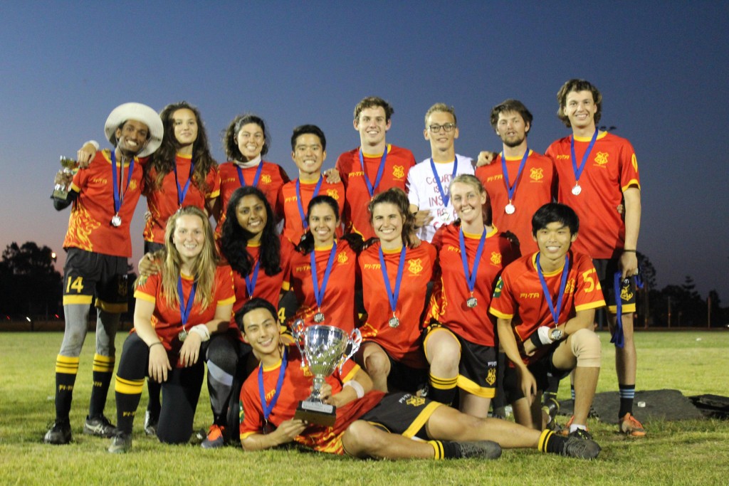 All smiles as USyd claims another piece of silverware for the year. Photo: Taylor Angelo